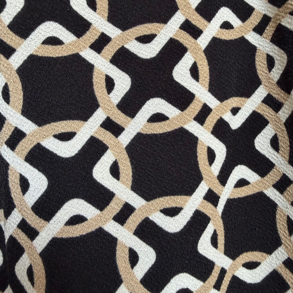 Banana Republic Womens Sleeveless Geometric V-Neck Blouse career‎ work  S Mod - Picture 2 of 8